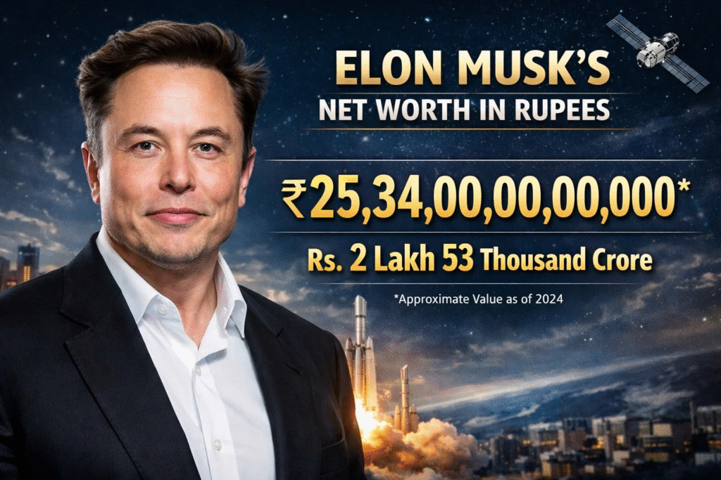 Elon Musk Net Worth in Rupees